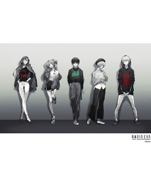 【彩色版】RADIO EVA 10th 全5体セット エヴァンゲリオン公式アパレルブランド [RADIO EVA]