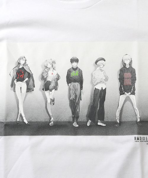 RADIO EVA(ラヂオエヴァ)の「RADIO EVA 545 RADIO EVA 10TH ANNIVERSARY T-Shirt(Tシャツ/カットソー・メンズ・ホワイト/ブラック・SMALL/MEDIUM/LARGE/X-LARGE)」の6枚目の写真