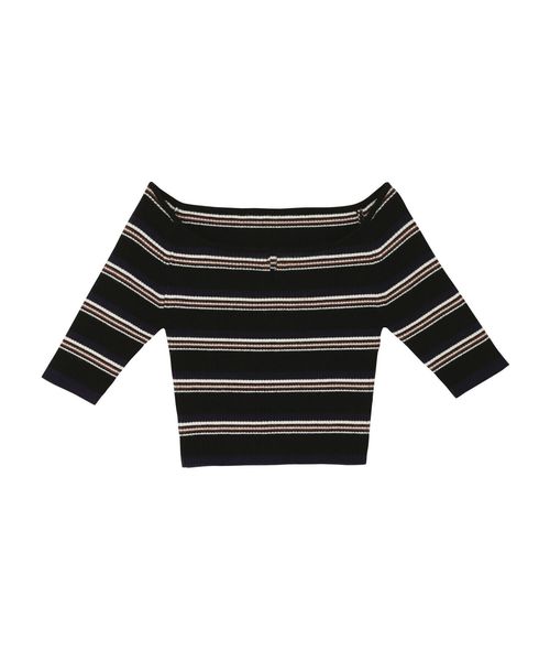 EMODA（エモダ）の「2WAYリブニットトップ（Tシャツ/カットソー・レディース・ブラック/レッド/その他/マスタード・FREE）」の21枚目の写真