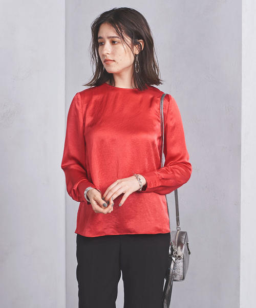 「UNITED ARROWS」 長袖シャツ - レッド レディース レディースのシャツ / ブラウス（レッド）｜ユナイテッド