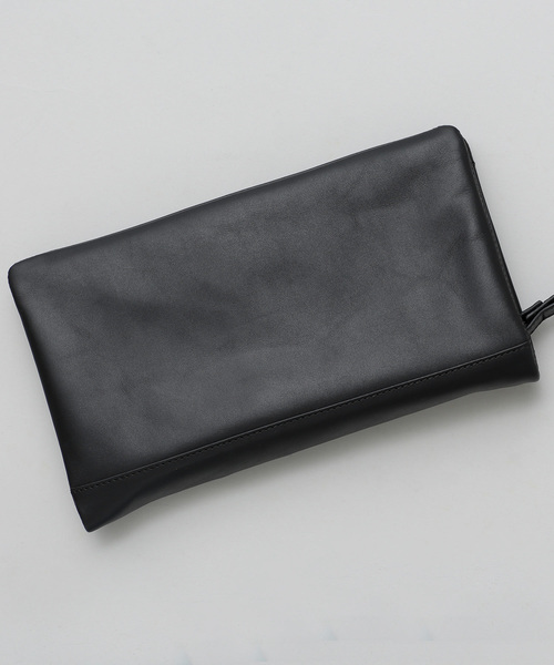 NANO universe（ナノユニバース）の「スムースレザークラッチバッグ（クラッチバッグ・メンズ・ブラック/ベージュ/ネイビー/ブラウン・FREE）」の8枚目の写真
