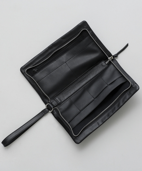 NANO universe（ナノユニバース）の「スムースレザークラッチバッグ（クラッチバッグ・メンズ・ブラック/ベージュ/ネイビー/ブラウン・FREE）」の10枚目の写真