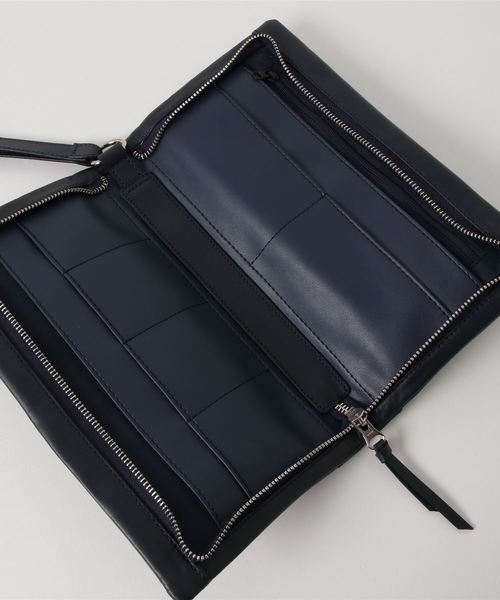 NANO universe（ナノユニバース）の「スムースレザークラッチバッグ（クラッチバッグ・メンズ・ブラック/ベージュ/ネイビー/ブラウン・FREE）」の12枚目の写真