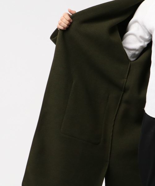 COMME CA ISM（コムサイズム）の「ウールジャージー ガウンコート 