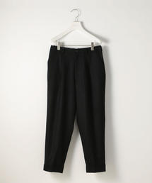 EN ROUTE | ＜EN ROUTE＞ウールフラノ 1プリーツ バックゴム(スラックス)