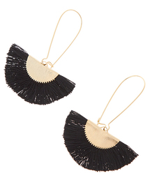 ハーフサークルフリンジピアス