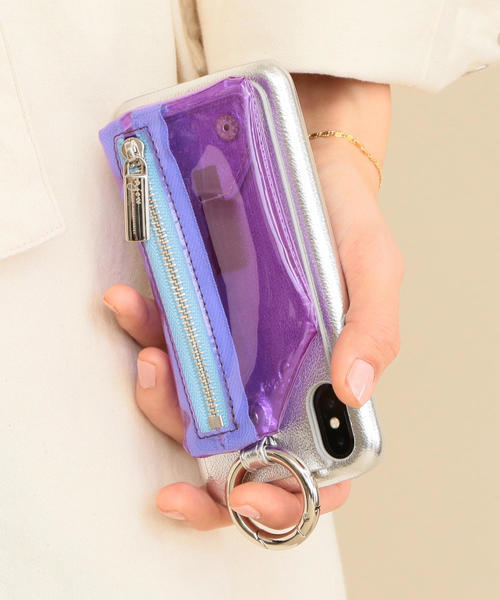 BEAUTY&amp;YOUTH UNITED ARROWS - ajew エジュー　iPhone x/xsケース ajew（エジュー）の「【別注】＜AJEW＞∴PVCクリアジップ IPHONE