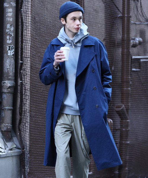 AUNN(アウン)の「【AUNN】オーバーサイズトレンチコート(トレンチコート・メンズ・ブラック/ベージュ/ネイビー・1/2/3)」の3枚目の写真