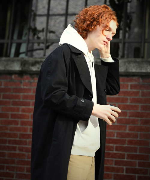 AUNN(アウン)の「【AUNN】オーバーサイズトレンチコート(トレンチコート・メンズ・ブラック/ベージュ/ネイビー・1/2/3)」の2枚目の写真