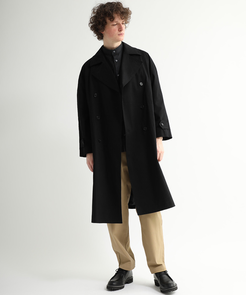 AUNN(アウン)の「【AUNN】オーバーサイズトレンチコート(トレンチコート・メンズ・ブラック/ベージュ/ネイビー・1/2/3)」の7枚目の写真