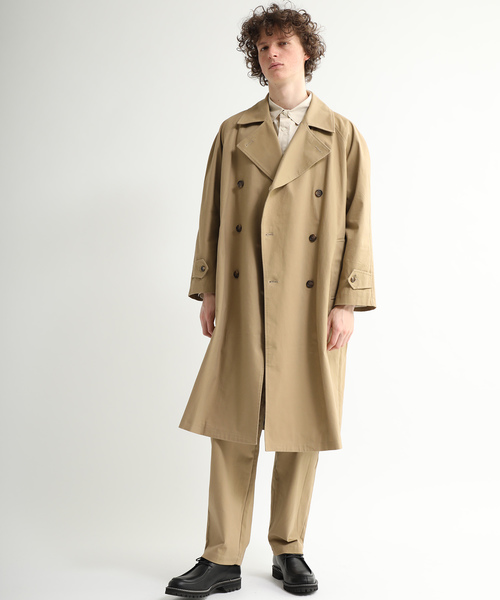 AUNN(アウン)の「【AUNN】オーバーサイズトレンチコート(トレンチコート・メンズ・ブラック/ベージュ/ネイビー・1/2/3)」の8枚目の写真