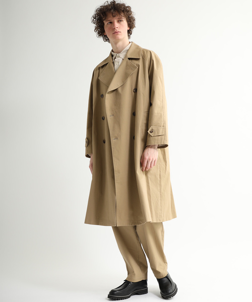 AUNN(アウン)の「【AUNN】オーバーサイズトレンチコート(トレンチコート・メンズ・ブラック/ベージュ/ネイビー・1/2/3)」の17枚目の写真