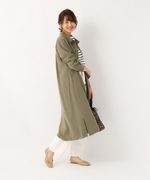 GLOBAL WORK(グローバルワーク)の「バスクボーダーBIGT長袖/822629(Tシャツ/カットソー・レディース・ベージュ/レッド/その他・MEDIUM/LARGE)」の15枚目の写真