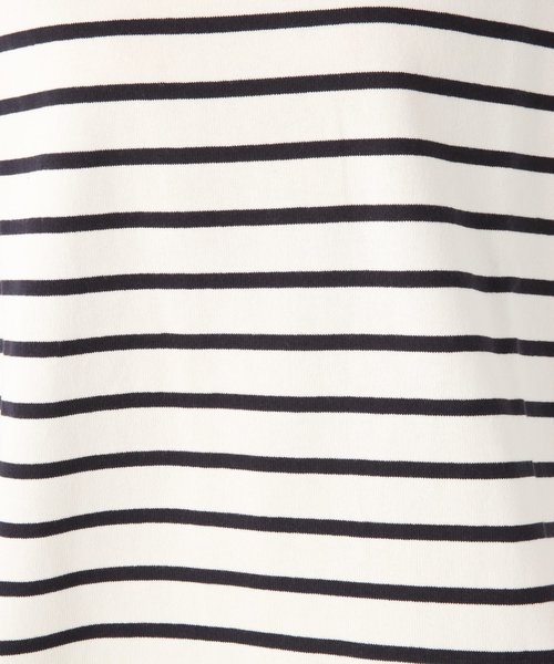 GLOBAL WORK(グローバルワーク)の「バスクボーダーBIGT長袖/822629(Tシャツ/カットソー・レディース・ベージュ/レッド/その他・MEDIUM/LARGE)」の6枚目の写真