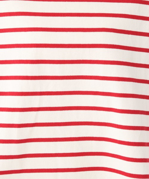 GLOBAL WORK(グローバルワーク)の「バスクボーダーBIGT長袖/822629(Tシャツ/カットソー・レディース・ベージュ/レッド/その他・MEDIUM/LARGE)」の9枚目の写真