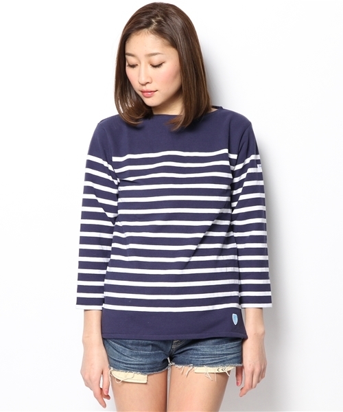 Ray BEAMS（レイビームス）の「ORCIVAL / rachel NVY（Tシャツ/カットソー・レディース・ネイビー・ONE SIZE）」の2枚目の写真