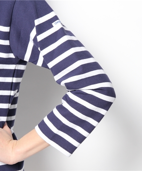 Ray BEAMS（レイビームス）の「ORCIVAL / rachel NVY（Tシャツ/カットソー・レディース・ネイビー・ONE SIZE）」の6枚目の写真