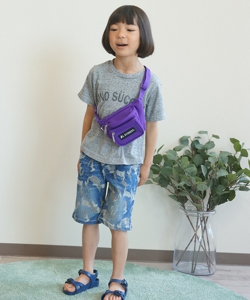 EVEREST（エベレスト）の「EVEREST Waist Pack ウエストポーチ（ボディバッグ/ウエストポーチ・キッズ・ブラック/パープル/ネイビー/レッド/オリーブ/ピンク/ターコイズブルー/グリーン/ローズ/コーラル・FREE）」の17枚目の写真