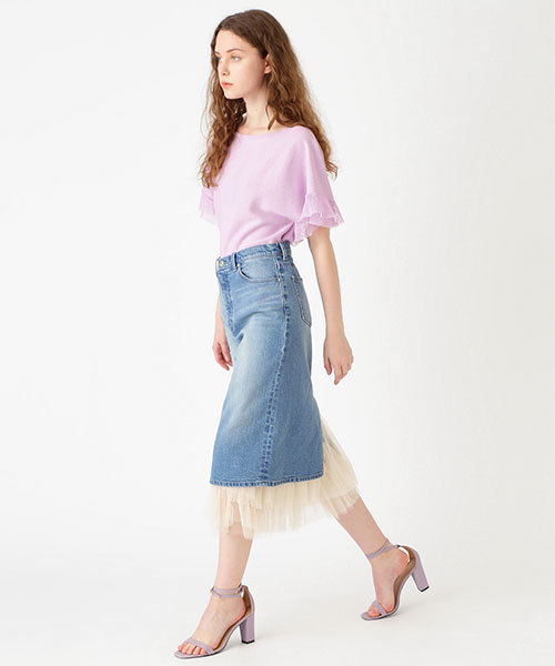 JILL STUART（ジルスチュアート）の「◆《JILL JEAN》チュールデニムタイトスカート（スカート・レディース・ネイビー/ブルー・2/0/4）」の20枚目の写真