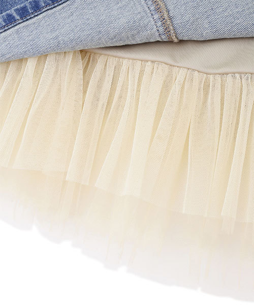 JILL STUART（ジルスチュアート）の「◆《JILL JEAN》チュールデニムタイトスカート（スカート・レディース・ネイビー/ブルー・2/0/4）」の9枚目の写真