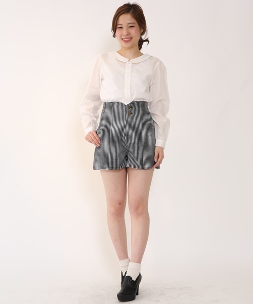 Chico(チコ)の「ギンガムハイウエストショートPT(その他パンツ・レディース・ブラック・FREE)」の12枚目の写真