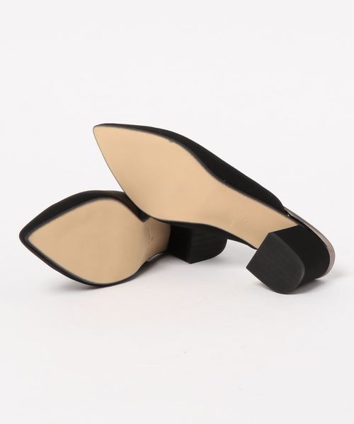 LE TALON(ルタロン)の「5cmポインテッドミュール(パンプス・レディース・ブラック×ブラック/サックスブルー・SMALL/LARGE/MEDIUM/X-LARGE)」の3枚目の写真