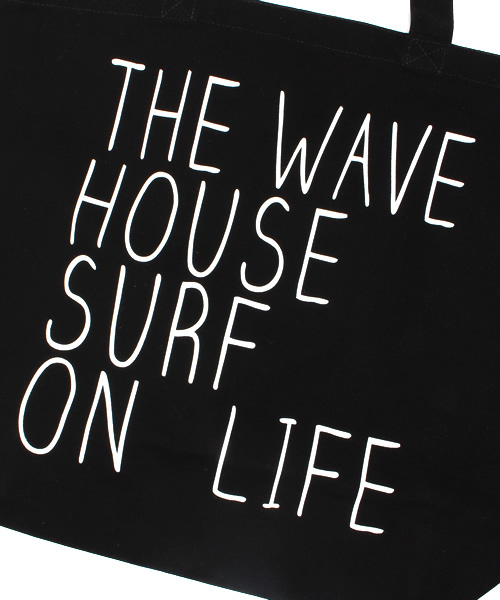 WEGO（ウィゴー）の「WEGO/ペンシルロゴトートバッグ（トートバッグ・メンズ・ホワイト/ブラック・FREE）」の5枚目の写真