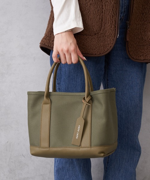 cache cache（カシュ カシュ）の「【cachecache カシュカシュ】パーテーショントートS（トートバッグ・レディース・ブラック/グレー/レオパード/シルバー/ゴールド/ベージュ/ブラウン/パイソン/ブラック×ブラック/ブラック系/グレー系/ベージュ系その他/ブラック系その他/ブルー/カーキ・フリー）」の20枚目の写真