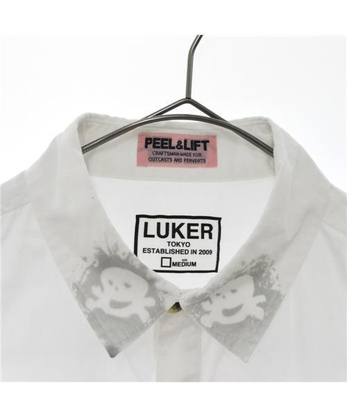 タグ付 PEEL&LIFT ピールアンドリフト flat collar shirt ピンク Mサイズ PEEL\u0026LIFT カジュアルシャツ メンズ ピールアンドリフト 中古 古着