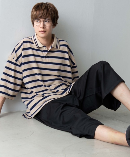 WEGO(ウィゴー)の「WEGO/ガウチョスラックス(スラックス・メンズ・ブラック/ベージュ・SMALL/MEDIUM/LARGE)」の6枚目の写真