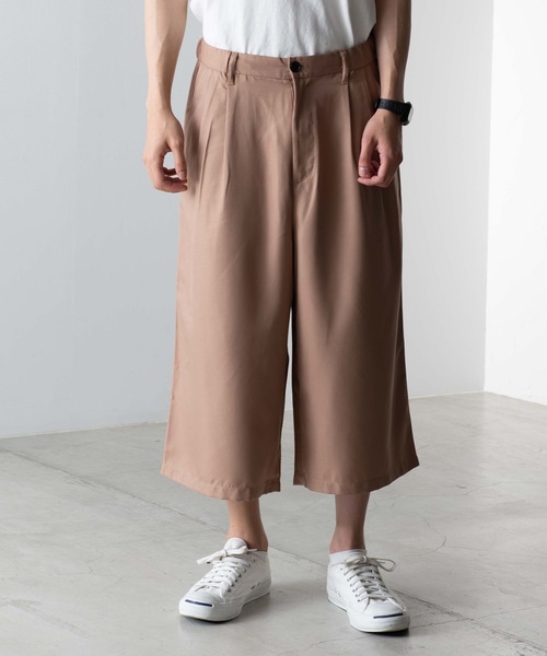 WEGO(ウィゴー)の「WEGO/ガウチョスラックス(スラックス・メンズ・ブラック/ベージュ・SMALL/MEDIUM/LARGE)」の11枚目の写真