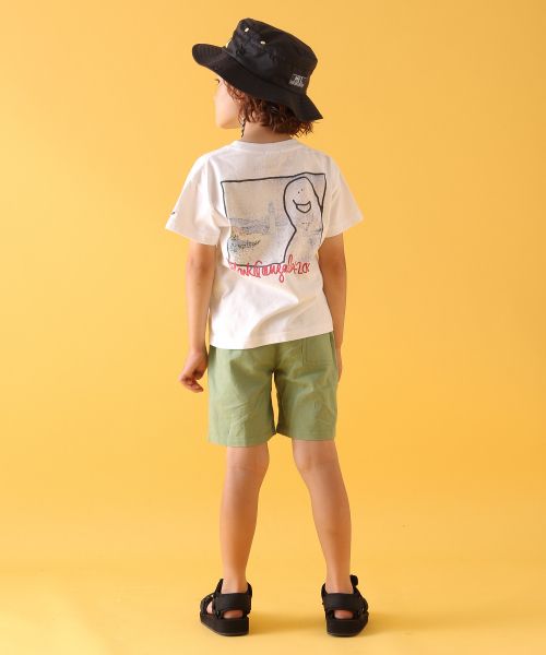 Mark Gonzales(マーク・ゴンザレス)の「【MARK GONZALES(マークゴンザレス)】別注プリントTee(KIDS)(Tシャツ/カットソー・キッズ・オフホワイト/ホワイト・MEDIUM/LARGE/SMALL/X-LARGE/XX-LARGE)」の3枚目の写真