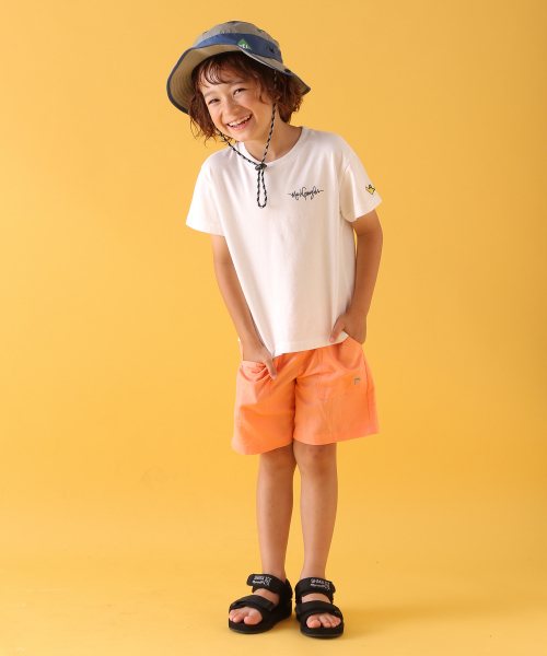 Mark Gonzales(マーク・ゴンザレス)の「【MARK GONZALES(マークゴンザレス)】別注プリントTee(KIDS)(Tシャツ/カットソー・キッズ・オフホワイト/ホワイト・MEDIUM/LARGE/SMALL/X-LARGE/XX-LARGE)」の4枚目の写真