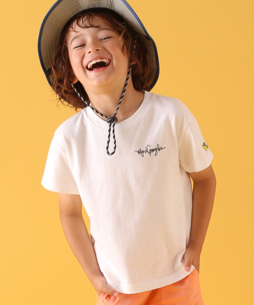 Mark Gonzales(マーク・ゴンザレス)の「【MARK GONZALES(マークゴンザレス)】別注プリントTee(KIDS)(Tシャツ/カットソー・キッズ・オフホワイト/ホワイト・MEDIUM/LARGE/SMALL/X-LARGE/XX-LARGE)」の5枚目の写真