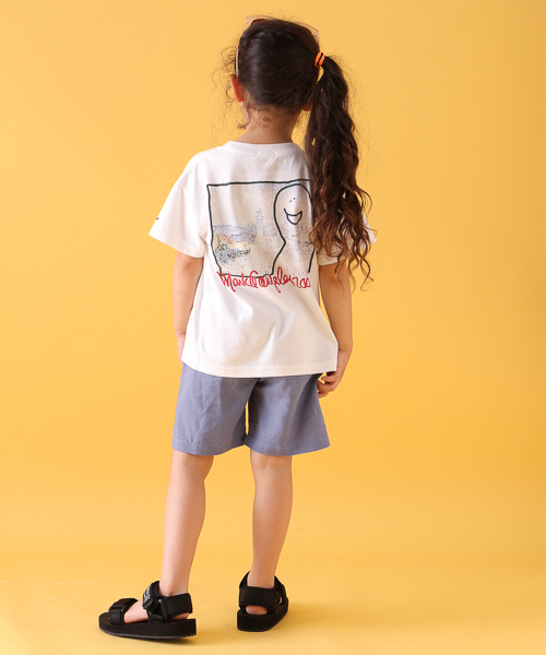 Mark Gonzales(マーク・ゴンザレス)の「【MARK GONZALES(マークゴンザレス)】別注プリントTee(KIDS)(Tシャツ/カットソー・キッズ・オフホワイト/ホワイト・MEDIUM/LARGE/SMALL/X-LARGE/XX-LARGE)」の7枚目の写真