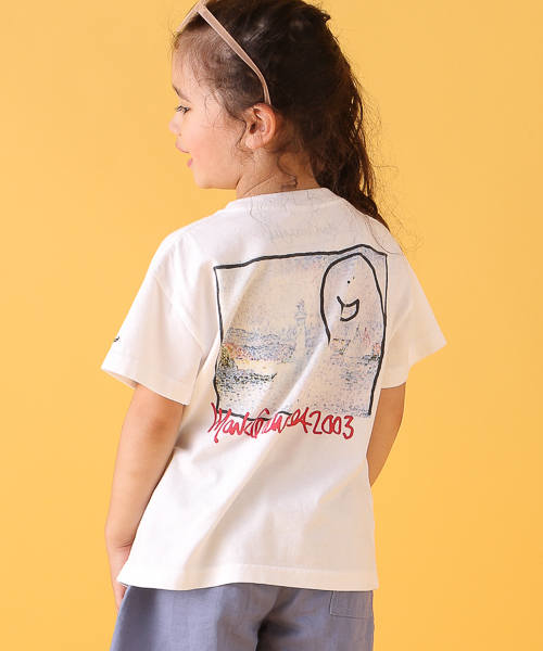 Mark Gonzales(マーク・ゴンザレス)の「【MARK GONZALES(マークゴンザレス)】別注プリントTee(KIDS)(Tシャツ/カットソー・キッズ・オフホワイト/ホワイト・MEDIUM/LARGE/SMALL/X-LARGE/XX-LARGE)」の9枚目の写真