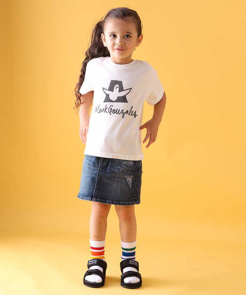 Mark Gonzales(マーク・ゴンザレス)の「【MARK GONZALES(マークゴンザレス)】別注プリントTee(KIDS)(Tシャツ/カットソー・キッズ・オフホワイト/ホワイト・MEDIUM/LARGE/SMALL/X-LARGE/XX-LARGE)」の13枚目の写真