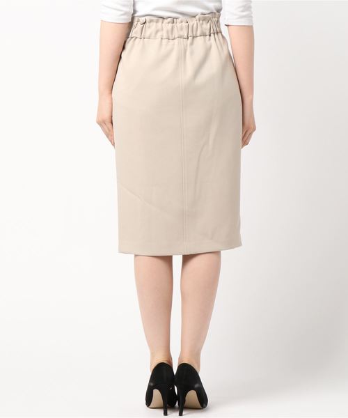 TRUDEA(トルディア)の「レース×無地 タイトスカート(スカート・レディース・ベージュ/ネイビー/ブラウン/ピンク・SMALL/MEDIUM/LARGE)」の5枚目の写真
