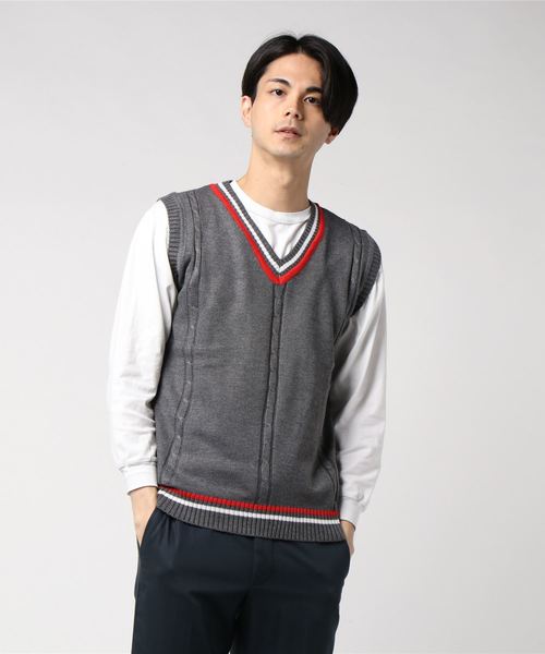 THISIS(ディスイズ)の「ビッグシルエットニットベスト(ニット/セーター・メンズ・A/C/D/B/E・XX-LARGE/X-LARGE/FREE)」の8枚目の写真