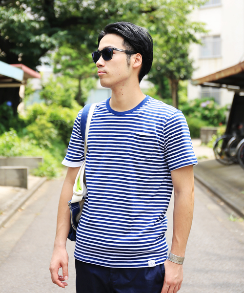 B:MING by BEAMS（ビーミングバイビームス）の「○ビーミング by ビームス / ボーダーポケットTEE（Tシャツ/カットソー・メンズ・ブラック/レッド/ネイビー・SMALL/MEDIUM/LARGE/X-LARGE）」の2枚目の写真