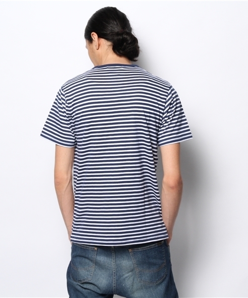 B:MING by BEAMS（ビーミングバイビームス）の「○ビーミング by ビームス / ボーダーポケットTEE（Tシャツ/カットソー・メンズ・ブラック/レッド/ネイビー・SMALL/MEDIUM/LARGE/X-LARGE）」の4枚目の写真