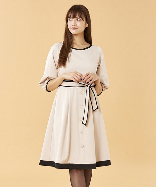 配色ドッキングワンピース ワンピース ワンピース ワンピース パターンフィオナ のファッション Pattern Fiona セール Pattern Fiona