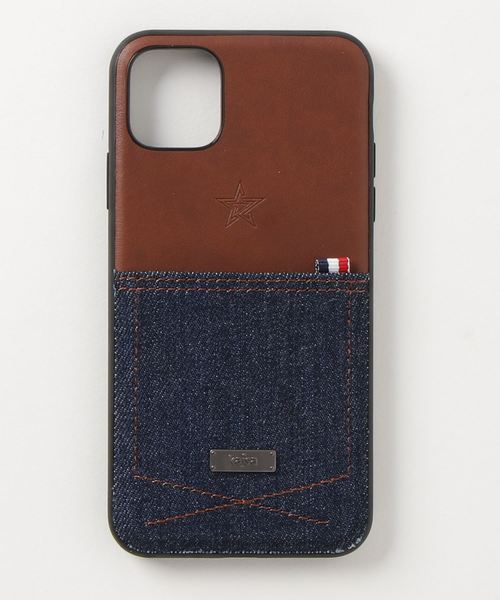 kajsa（カイサ）の「〈Kajsa/カイサ〉Denim Pocket Backcase/デニムポケット バックケース（スマホケース/カバー・レディース・ライトブルー/ダークブルー・P/MAX/ 11/mini/12）」の9枚目の写真