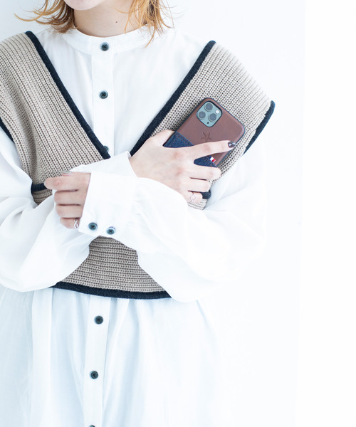 kajsa（カイサ）の「〈Kajsa/カイサ〉Denim Pocket Backcase/デニムポケット バックケース（スマホケース/カバー・レディース・ライトブルー/ダークブルー・P/MAX/ 11/mini/12）」の6枚目の写真