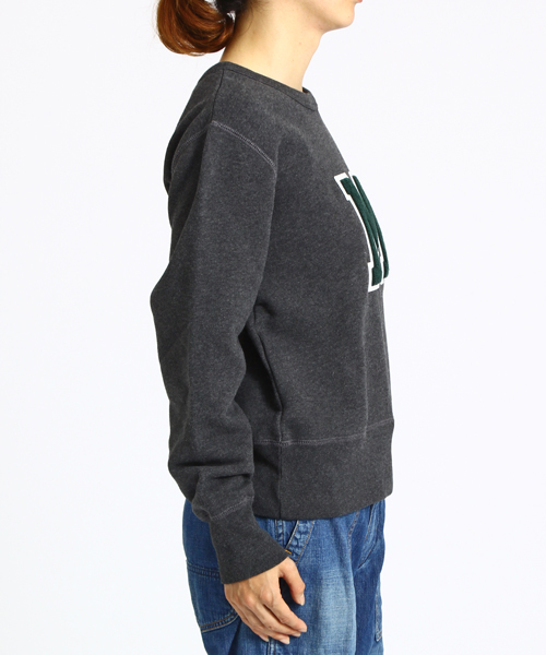 BEAMS BOY(ビームスボーイ)の「BEAMS BOY / スウェット レタード クルー(スウェット・レディース・チャコールグレー/ブルー・ONE SIZE)」の6枚目の写真