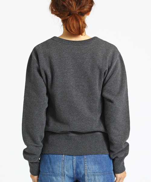 BEAMS BOY(ビームスボーイ)の「BEAMS BOY / スウェット レタード クルー(スウェット・レディース・チャコールグレー/ブルー・ONE SIZE)」の5枚目の写真