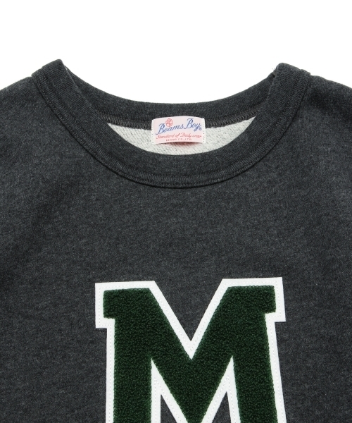 BEAMS BOY(ビームスボーイ)の「BEAMS BOY / スウェット レタード クルー(スウェット・レディース・チャコールグレー/ブルー・ONE SIZE)」の13枚目の写真
