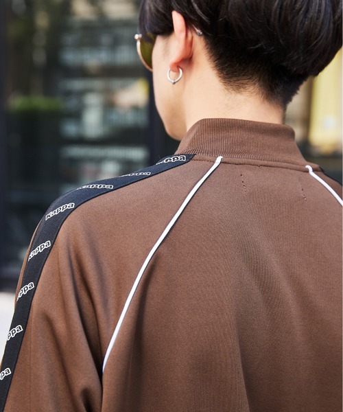 Kappa（カッパ）の「Kappa/カッパ 別注 袖サイドライントラックジャケット/ジャージ（ジャージ・メンズ・オレンジ/ブラック/ブラウン系その他/パープル/ネイビー/レッド・FREE）」の10枚目の写真