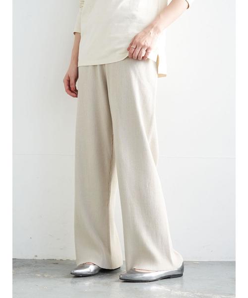 AMERICAN HOLIC（アメリカンホリック）の「リブニットイージーパンツ＊（その他パンツ・レディース・チャコールグレー/モカ/グレイッシュベージュ・MEDIUM/LARGE）」の22枚目の写真