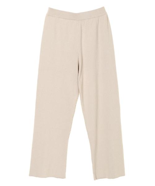 AMERICAN HOLIC（アメリカンホリック）の「リブニットイージーパンツ＊（その他パンツ・レディース・チャコールグレー/モカ/グレイッシュベージュ・MEDIUM/LARGE）」の9枚目の写真